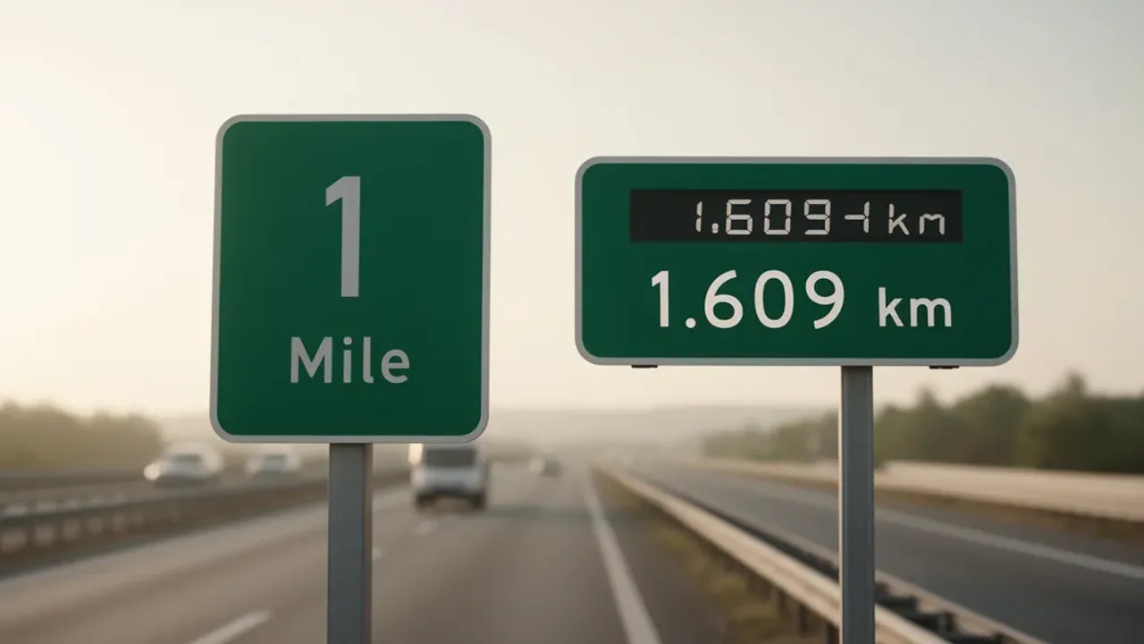 1 Mile to Kilometers: How to Convert 1 Mile to 1.60934 km