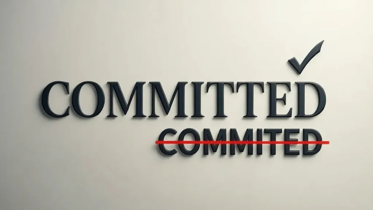Committed or Commited? The Correct Spelling Explained