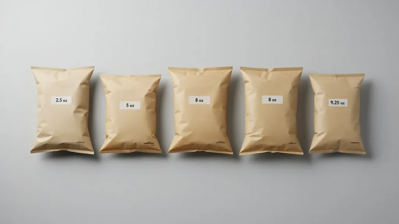Standard Chip Bag Size Chart: Common Ounce Weights Explained